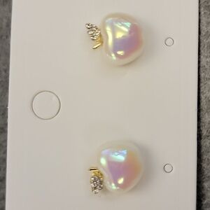 Cute Dainty Apple Stud Earrings